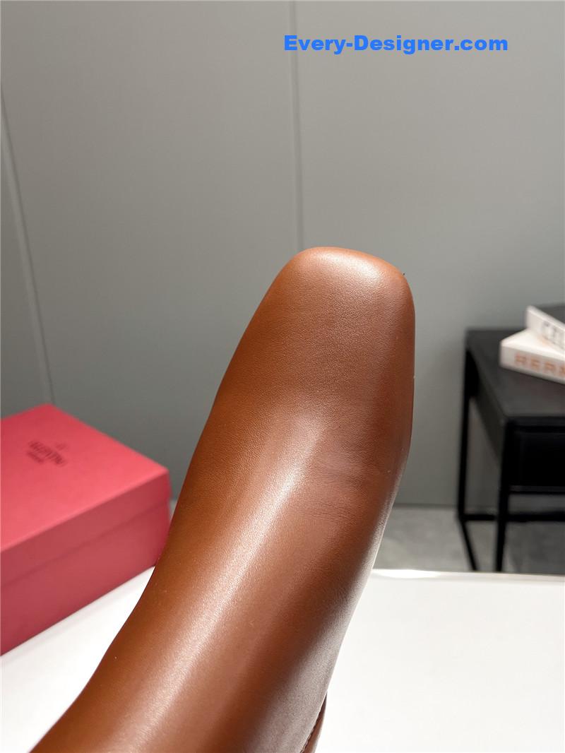 Va1e*ntin0 garavani tan-go keen high boots in brown