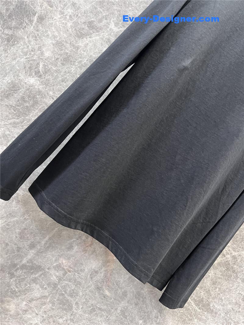 M1um1u bow-decorated long-sleeved t-shirt replica clothes