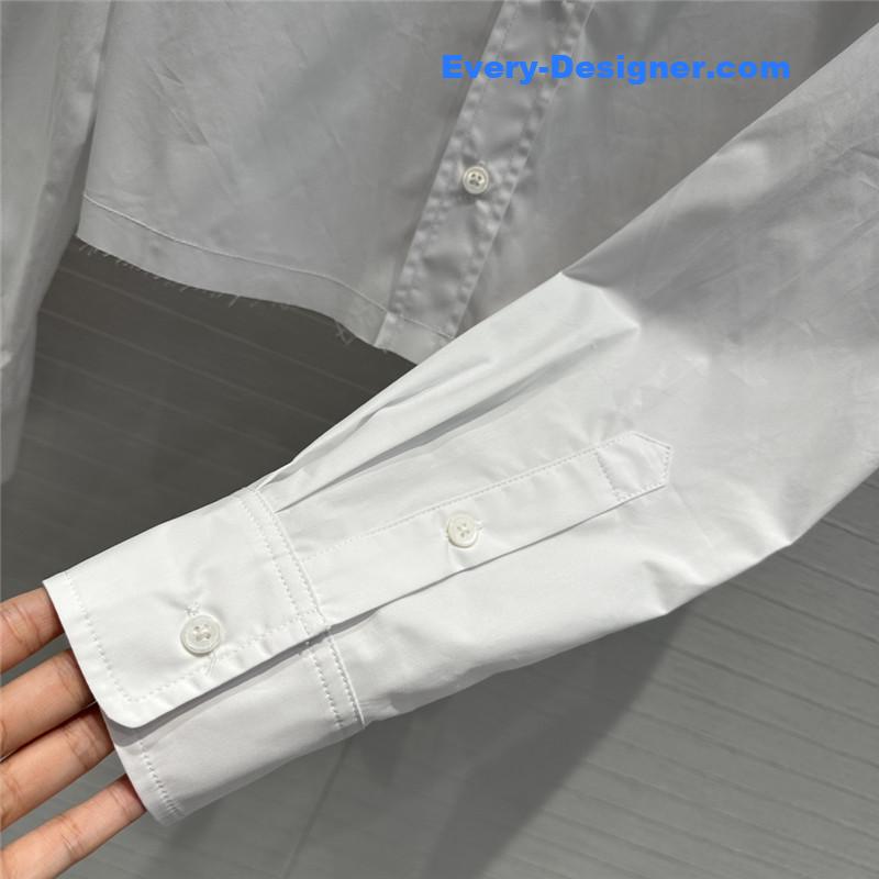 L0ew* hollow embroidery short shirt replica clothing sites