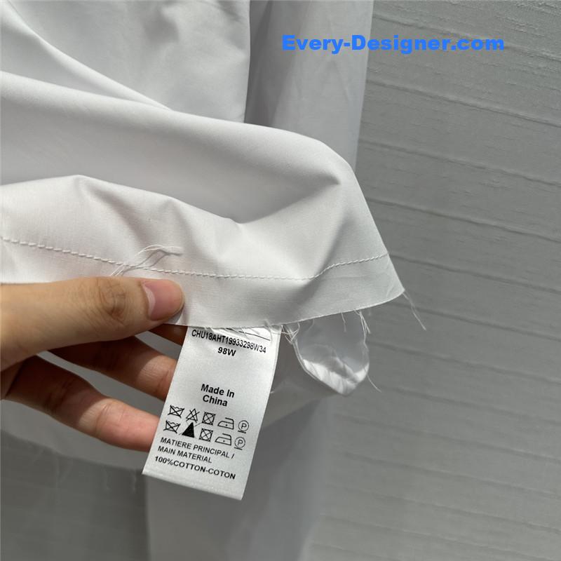 L0ew* hollow embroidery short shirt replica clothing sites