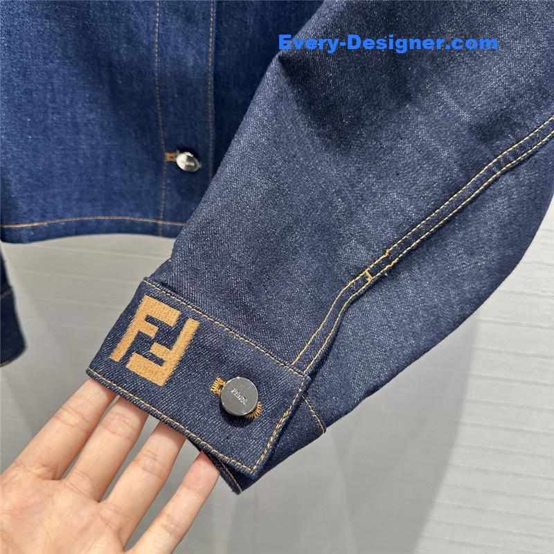 F**di denim jacket replica designer clothing websites