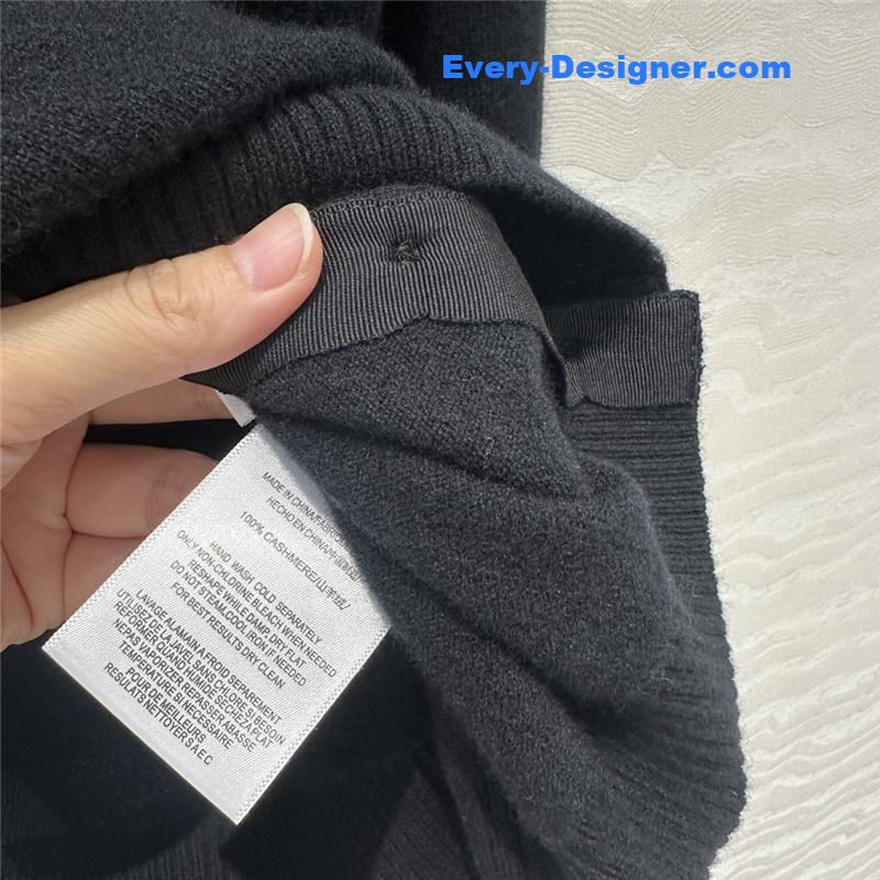 M1um1u letter cashmere lapel cardigan small coat replicas clothes