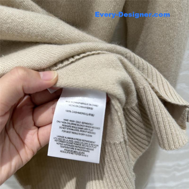 M1um1u letter cashmere lapel cardigan small coat replicas clothes