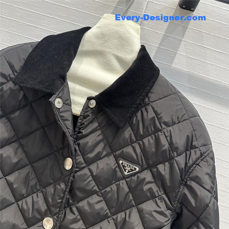 pra*a double-sided D1am0nd quilted padded jacket replicas clothes
