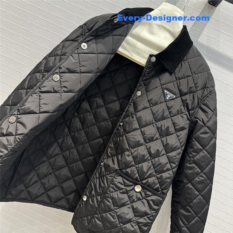 pra*a double-sided D1am0nd quilted padded jacket replicas clothes