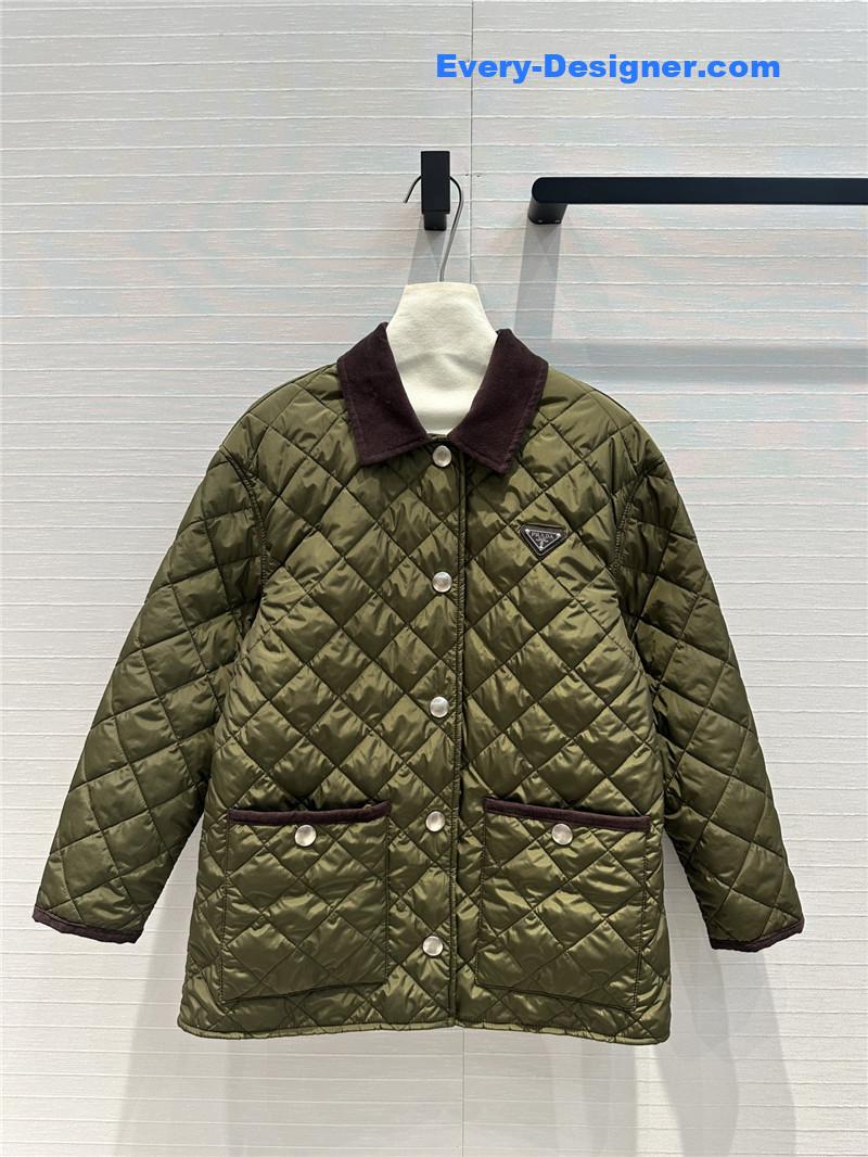 pra*a double-sided D1am0nd quilted padded jacket replicas clothes