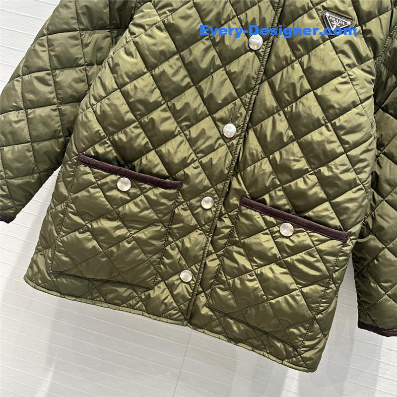 pra*a double-sided D1am0nd quilted padded jacket replicas clothes
