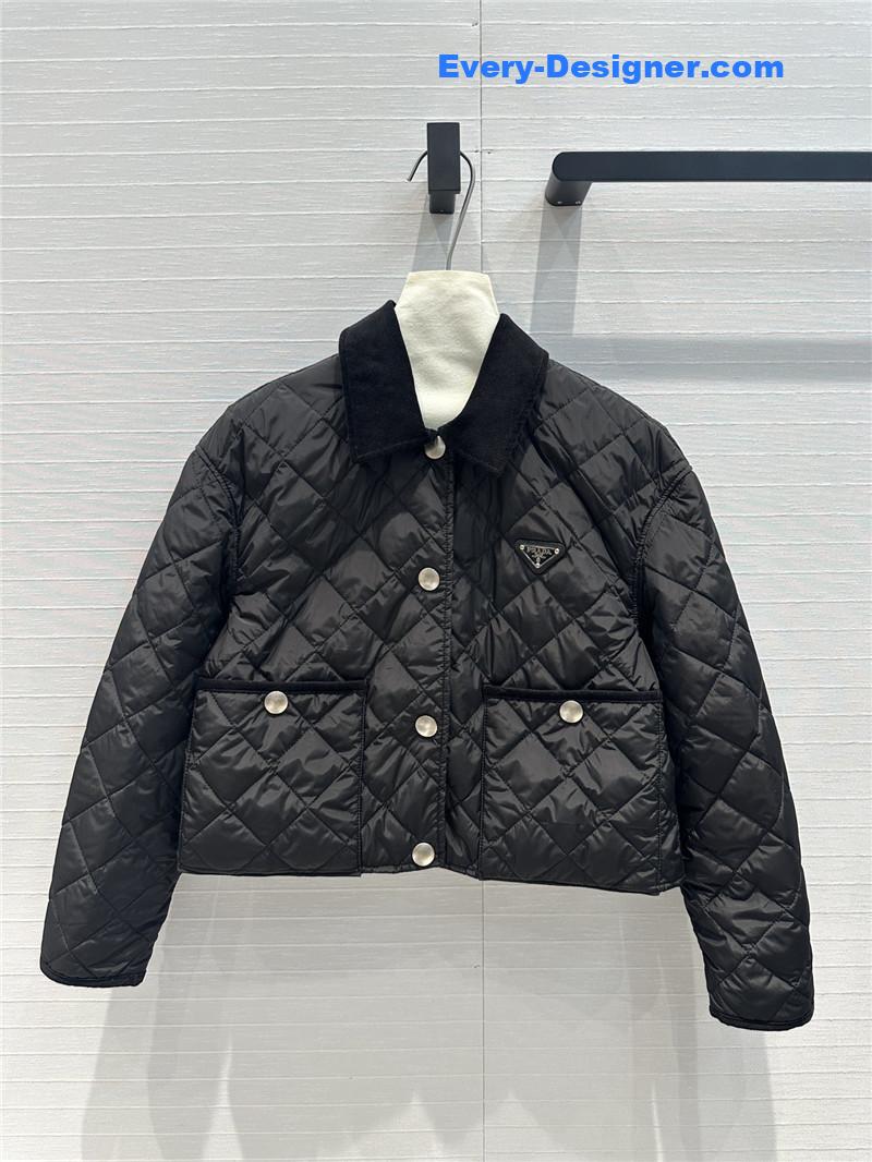 pra*a double-sided D1am0nd quilted padded jacket replicas clothes