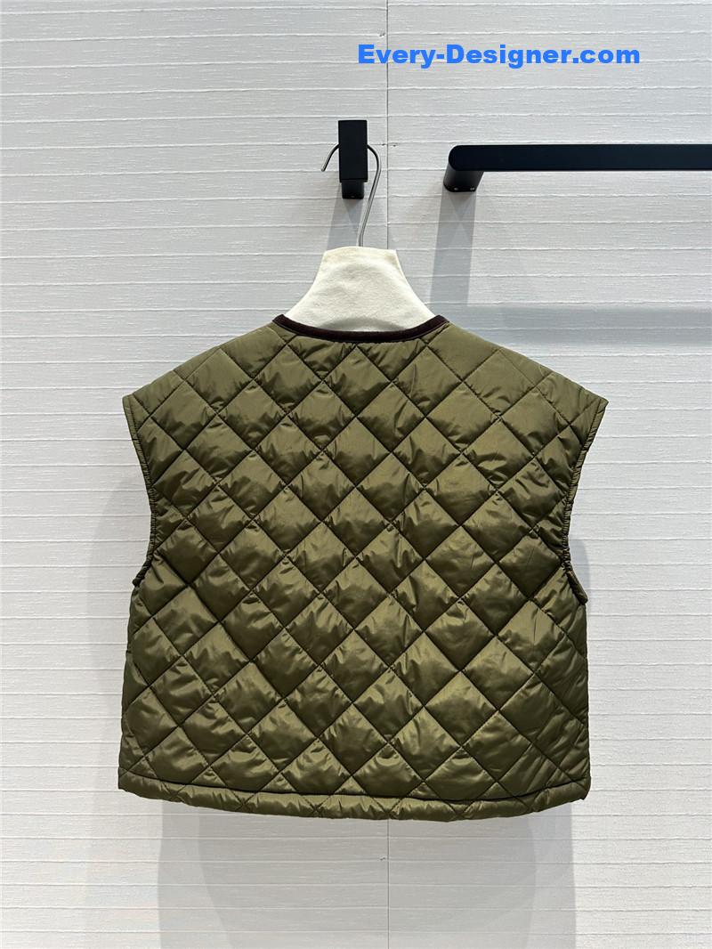Pra*a quilted vest jacket replica clothes