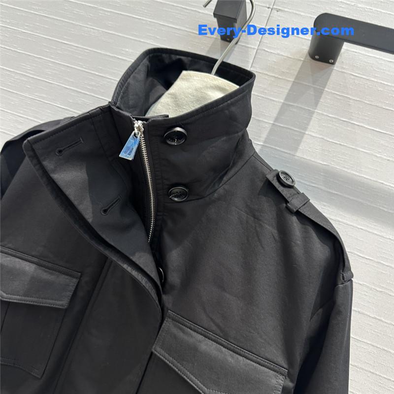 L0ew* stand collar mid-length casual jacket replica d&g clothing