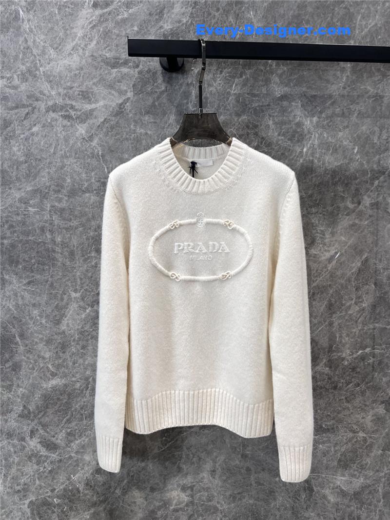 Pra*a knitted cashmere sweater replica clothing sites