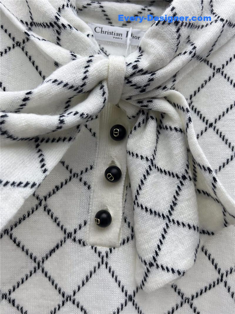 d10r bow D1am0nd sweater replicas clothes