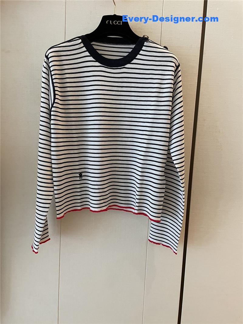D10r black and white striped long sleeve replica d&g clothing