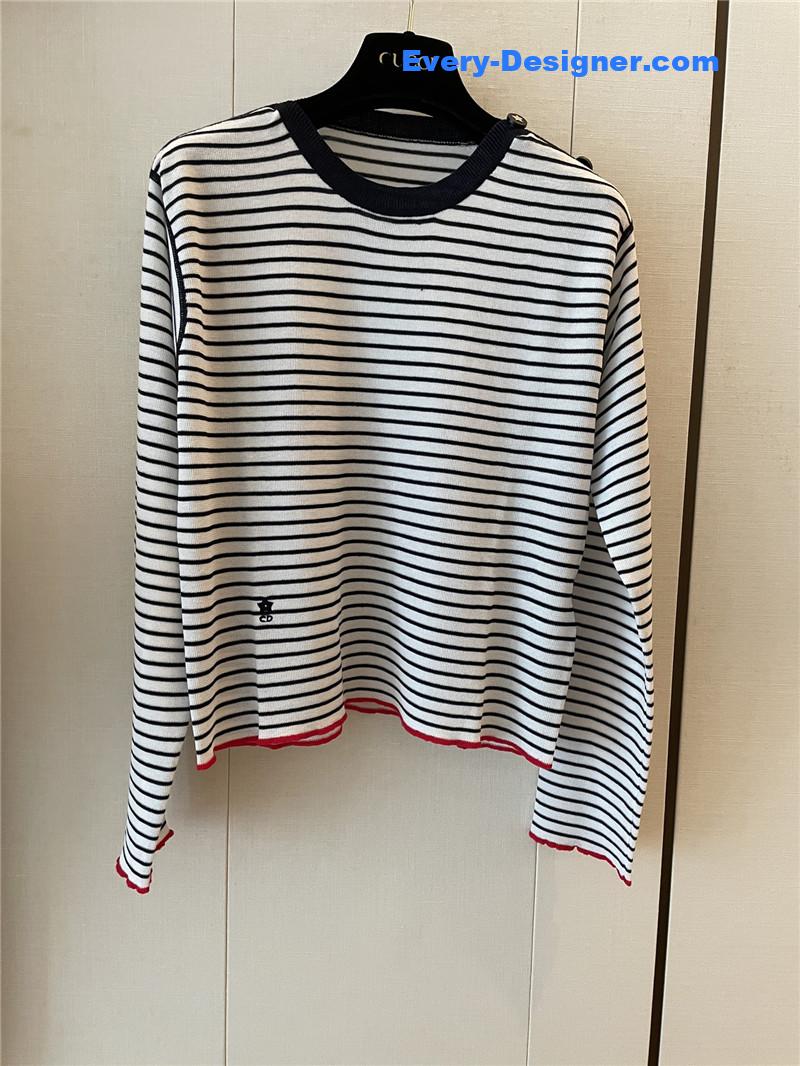 D10r black and white striped long sleeve replica d&g clothing