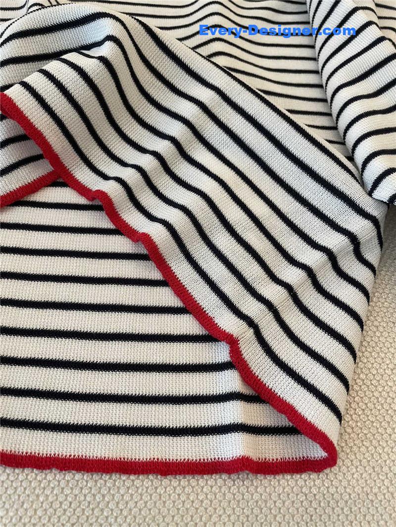 D10r black and white striped long sleeve replica d&g clothing