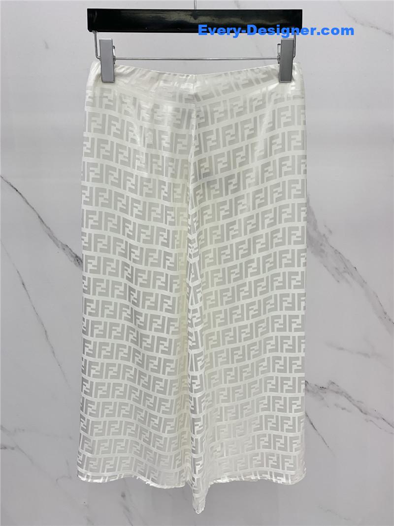 F**di jacquard crepe satin skirt replica clothing sites