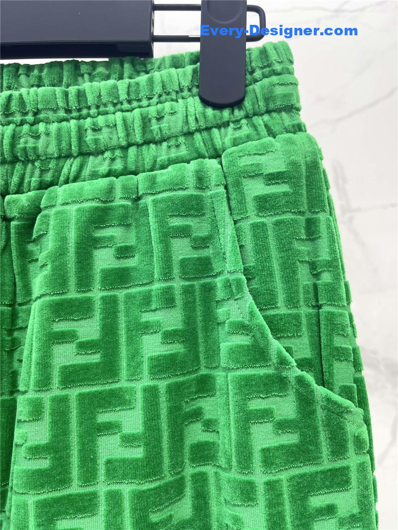 F**di slim letter jacquard casual pants replica clothing sites