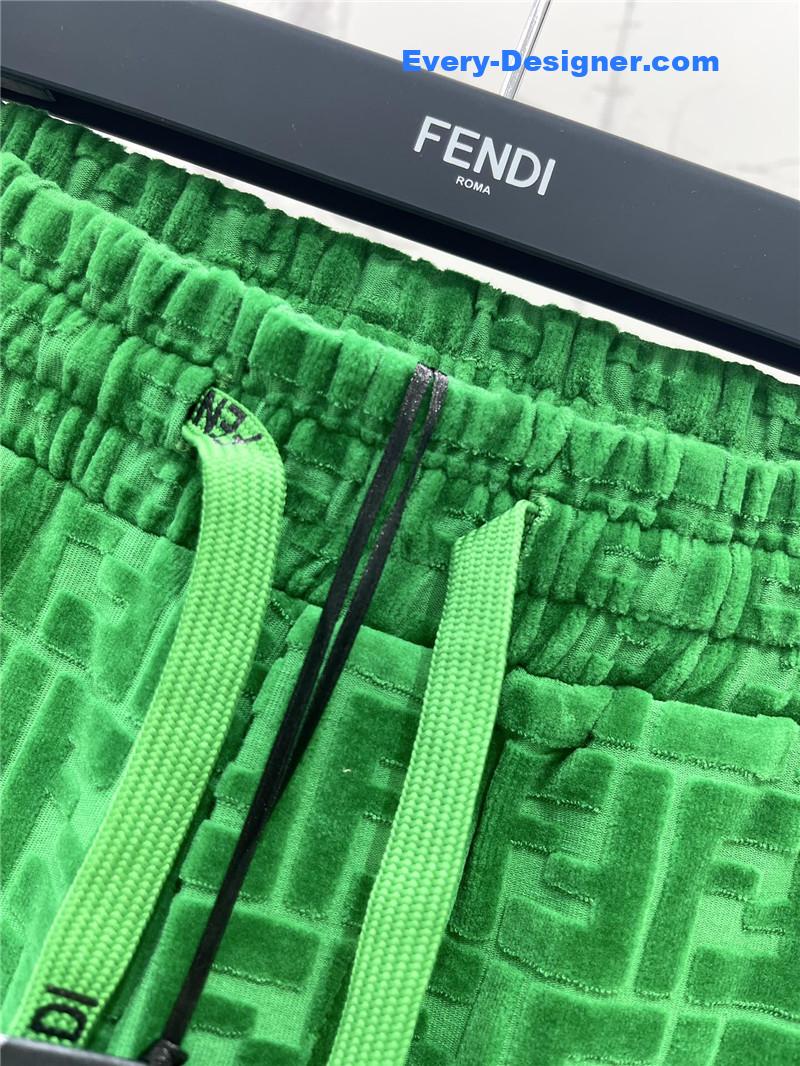 F**di slim letter jacquard casual pants replica clothing sites