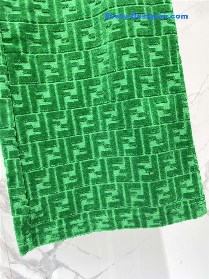 F**di slim letter jacquard casual pants replica clothing sites