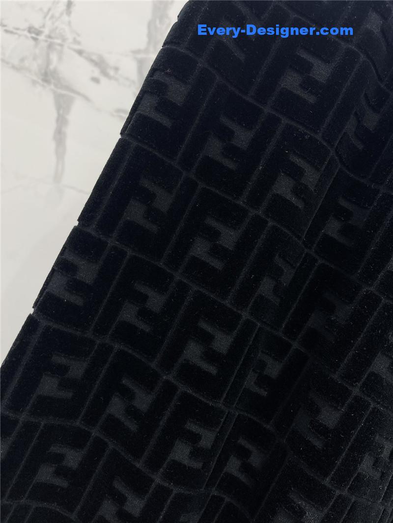 F**di slim letter jacquard casual pants replica clothing sites