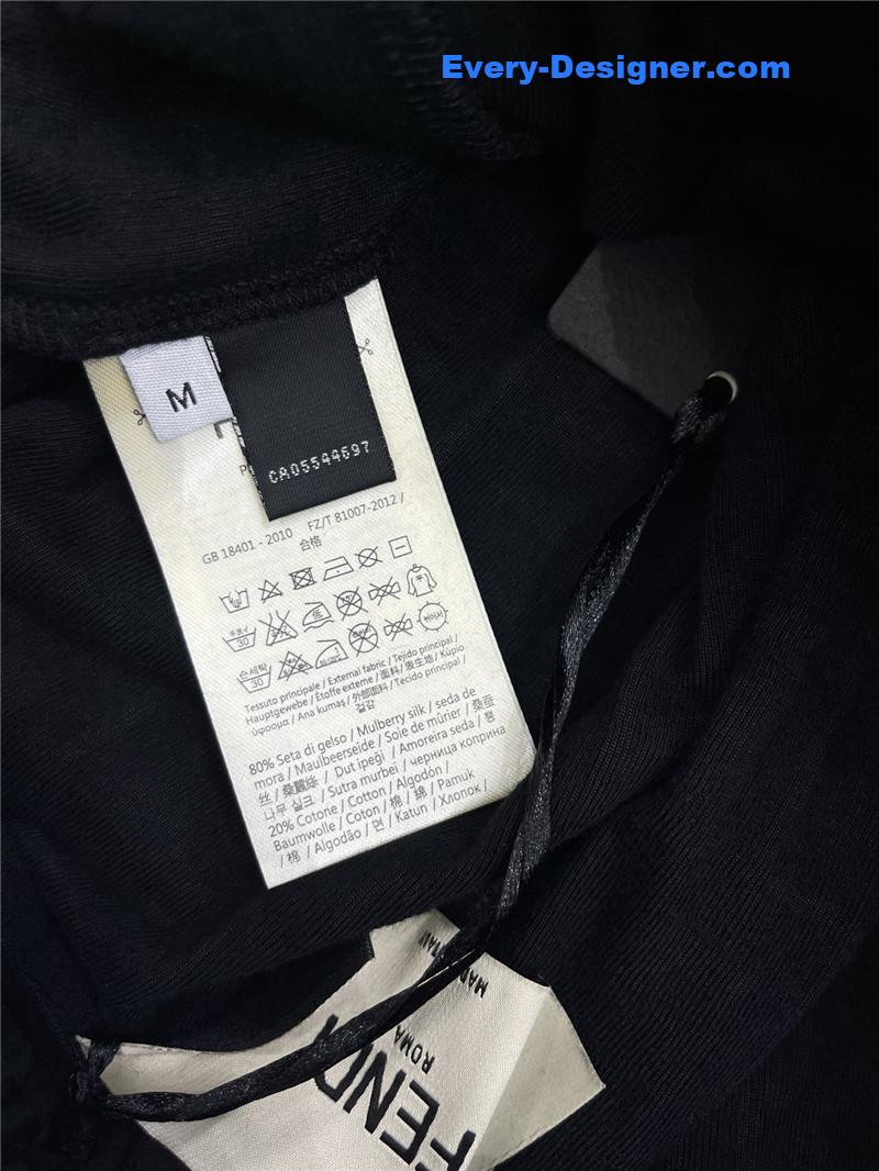 F**di slim letter jacquard casual pants replica clothing sites