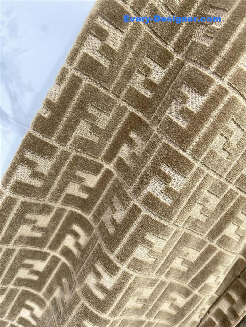 F**di slim letter jacquard casual pants replica clothing sites