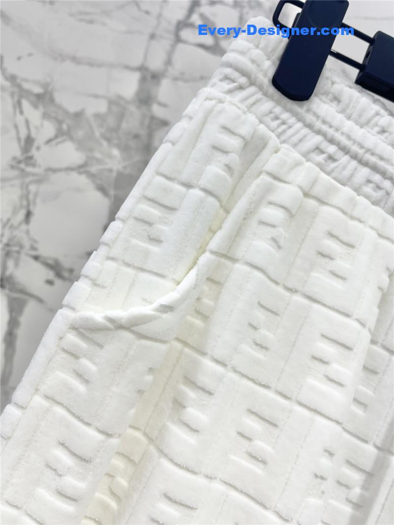 F**di slim letter jacquard casual pants replica clothing sites