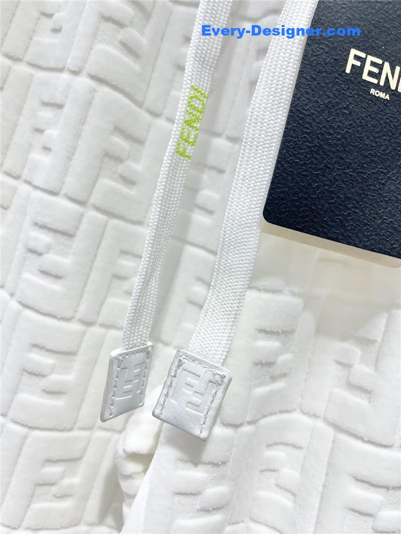 F**di slim letter jacquard casual pants replica clothing sites