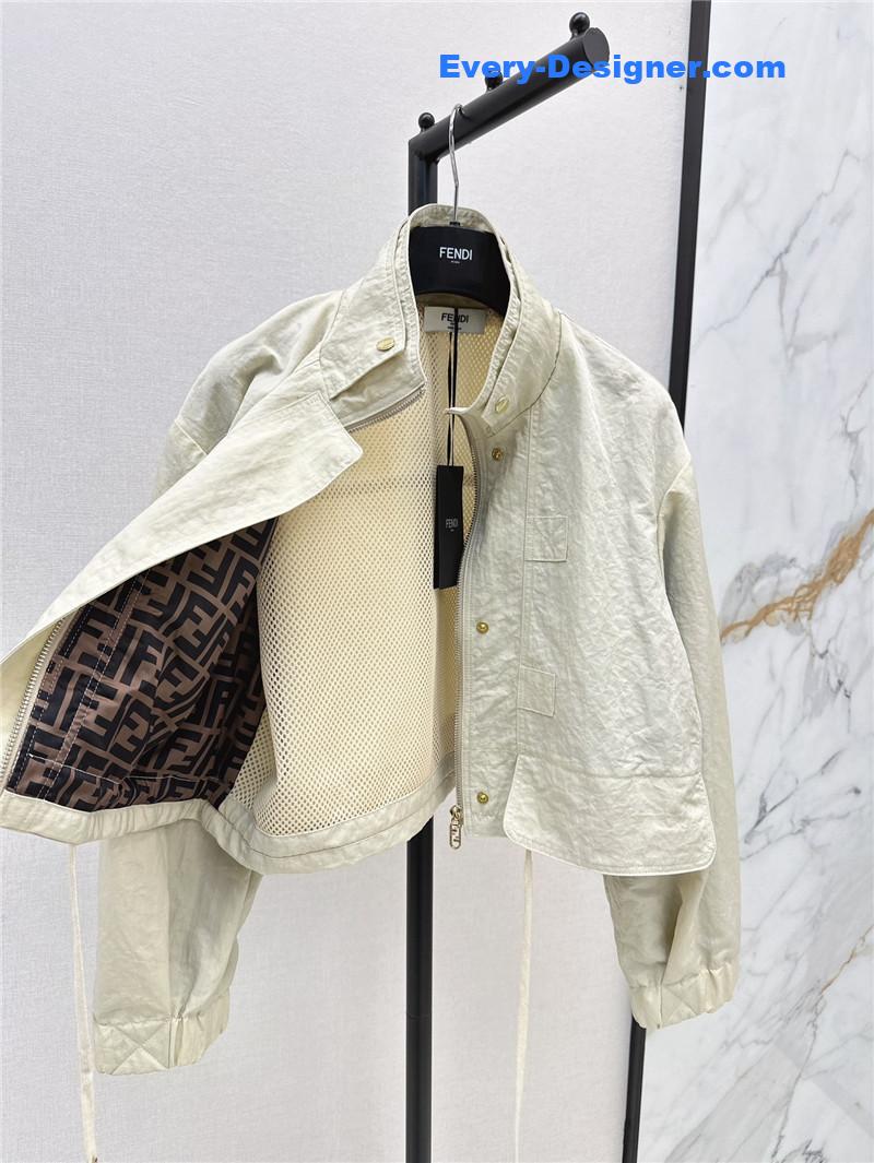 F**di new stand collar trench coat replica clothing sites