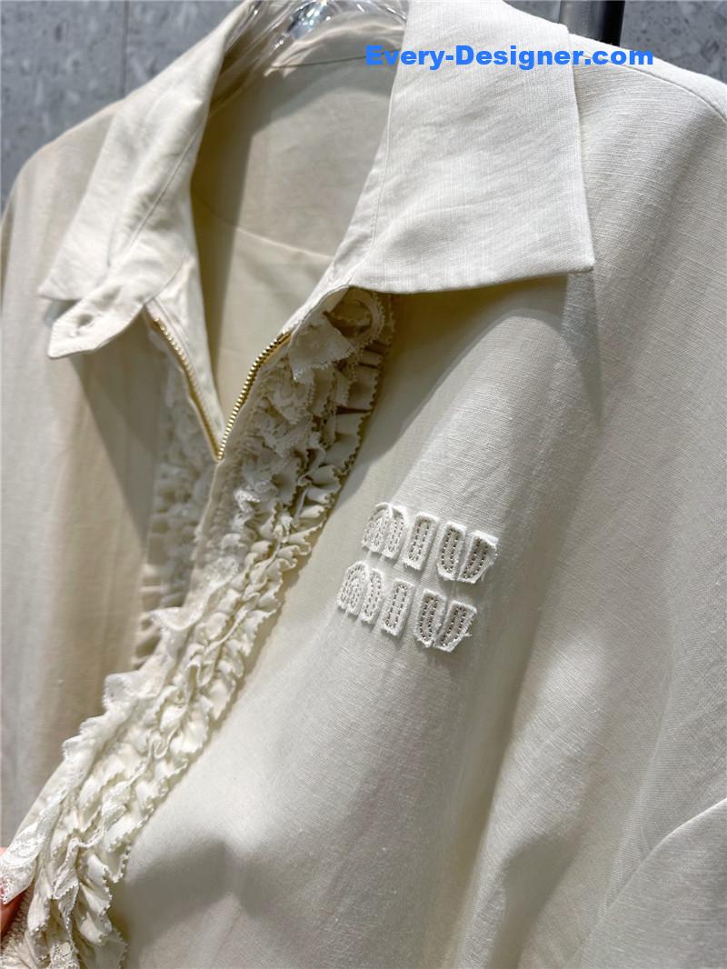 M1um1u loose-fitting jacket replica clothing sites