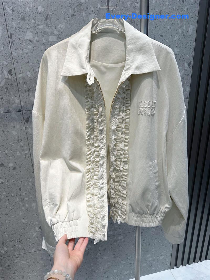 M1um1u loose-fitting jacket replica clothing sites