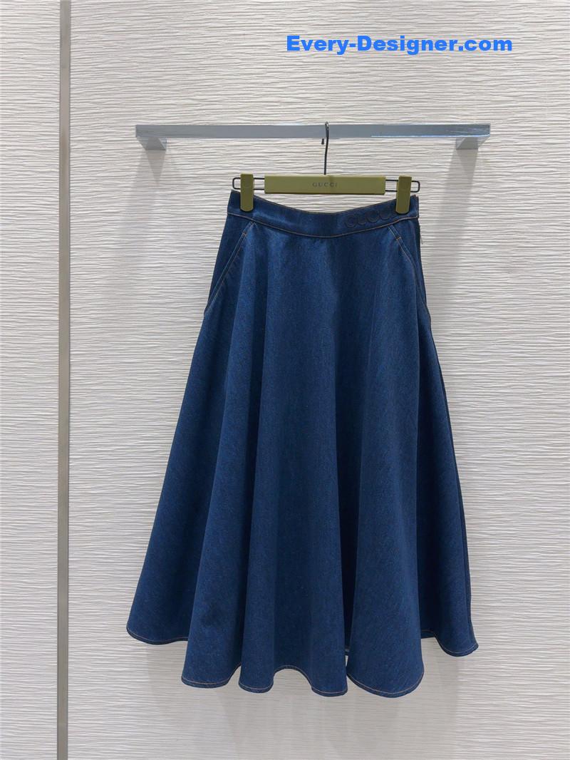 Gvc*1 denim skirt replica d&g clothing