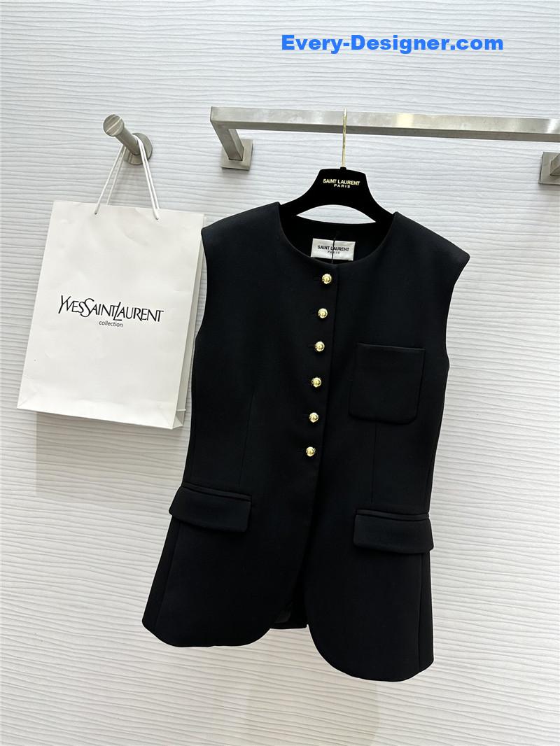Y51 metal button vest replica d&g clothing