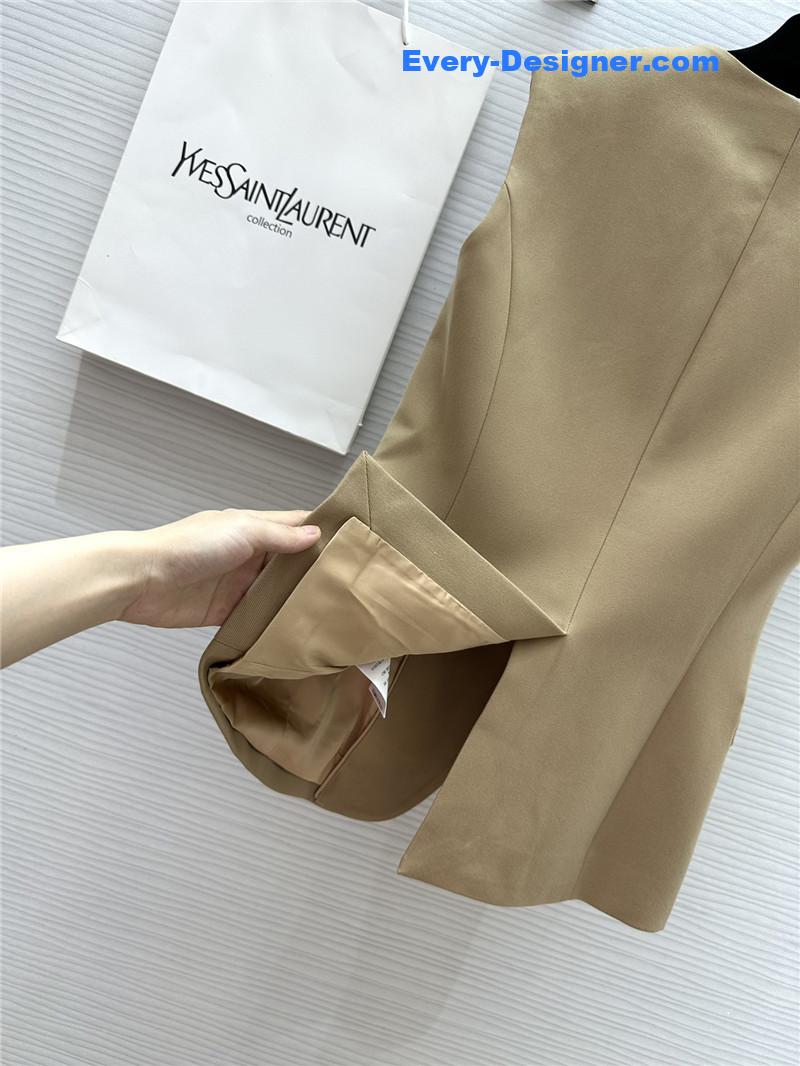 Y51 metal button vest replica d&g clothing