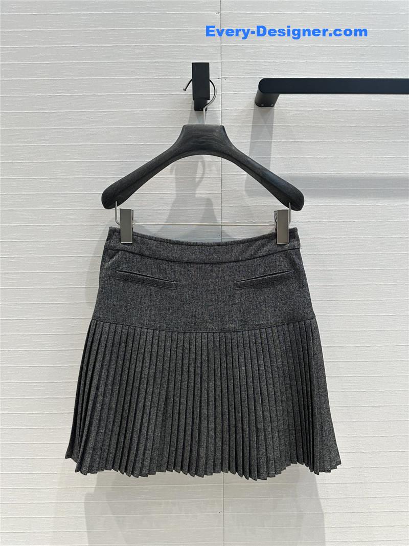 D10r grey pleated skirt replica clothing sites