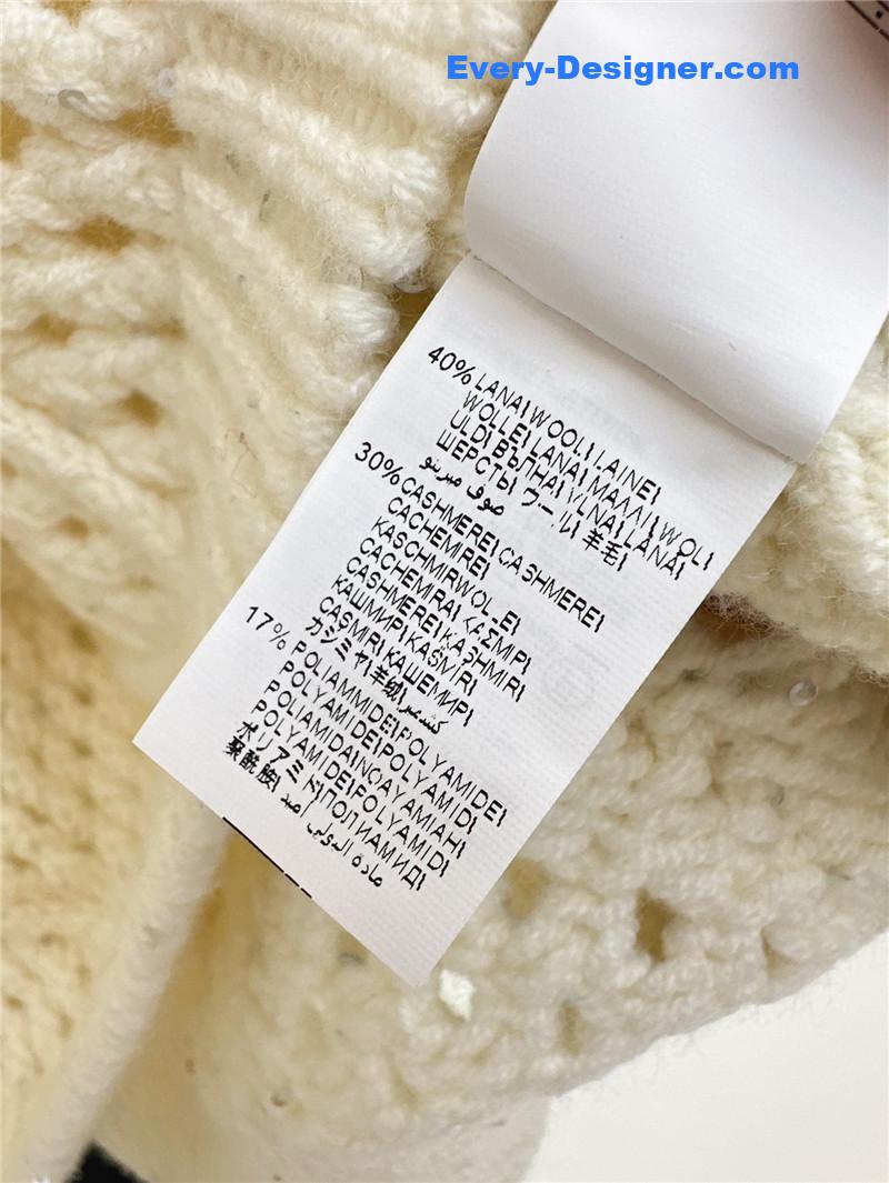 bc D1am0nd hollow crochet round neck sweater replica clothes