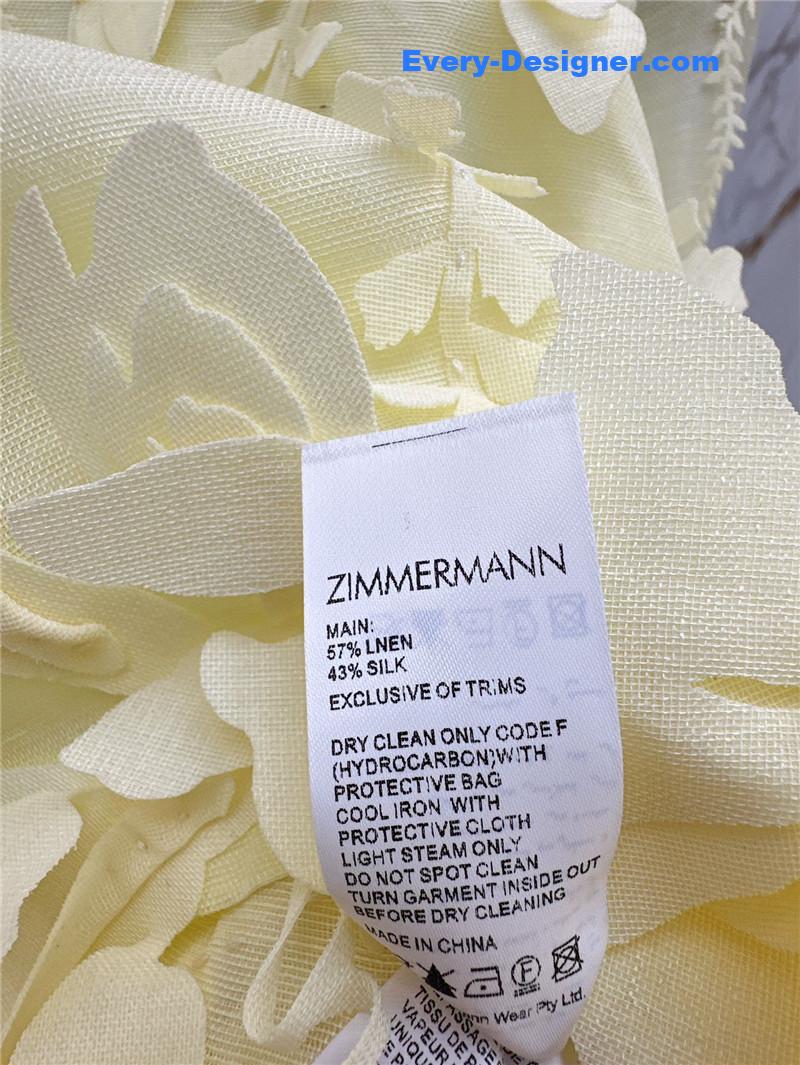 zimm 3D flower decoration top replica designer clothes