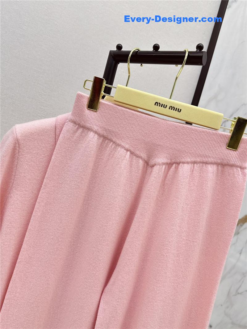 M1um1u new knitted suit replica d&g clothing