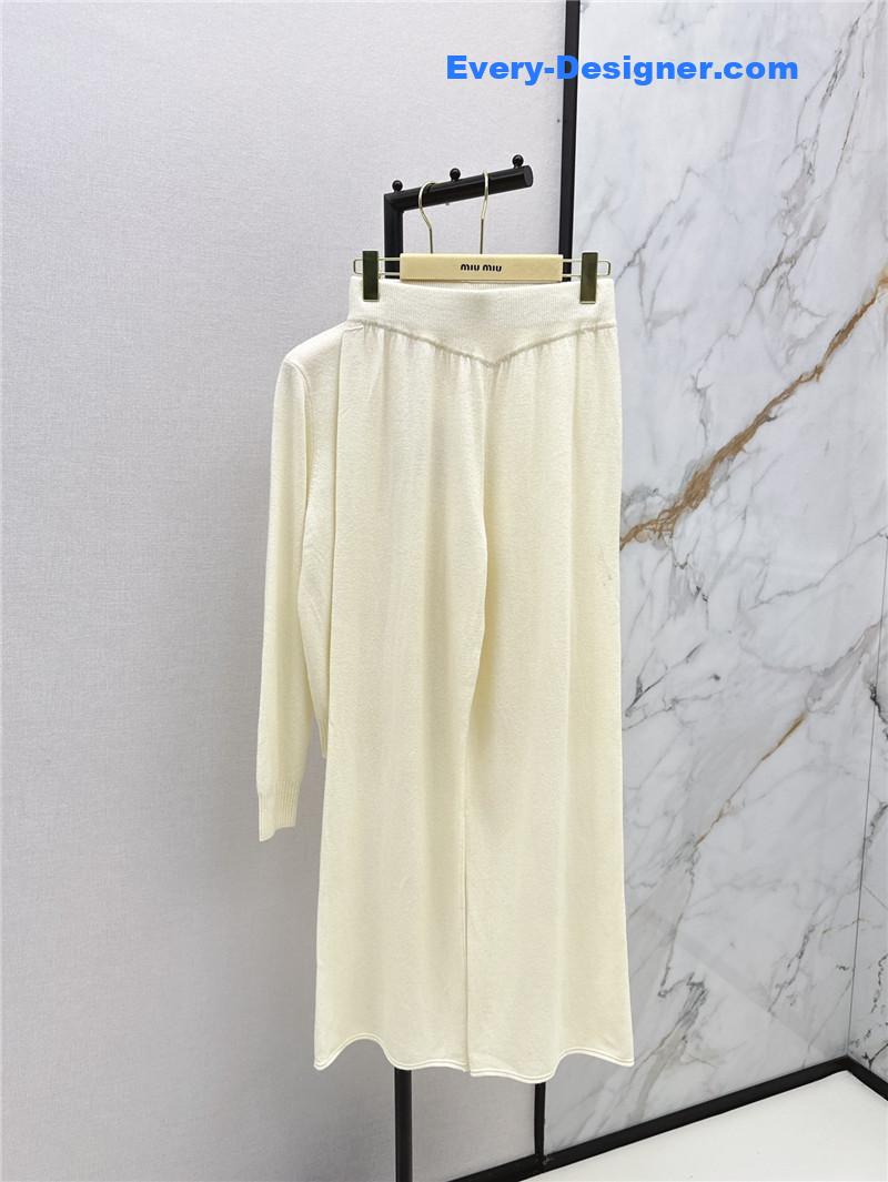 M1um1u new knitted suit replica d&g clothing