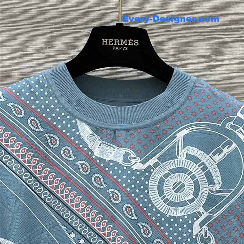 H**me5 silk cashmere short-sleeved top replica clothes