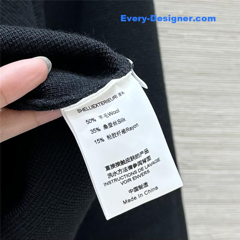 Ch**el floral button crew neck cardigan replica d&g clothing