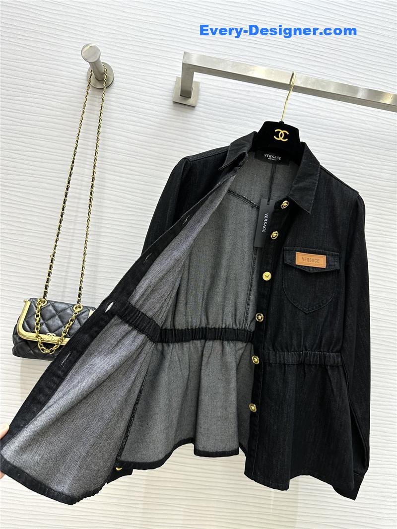 Versace waist denim shirt replica clothing sites