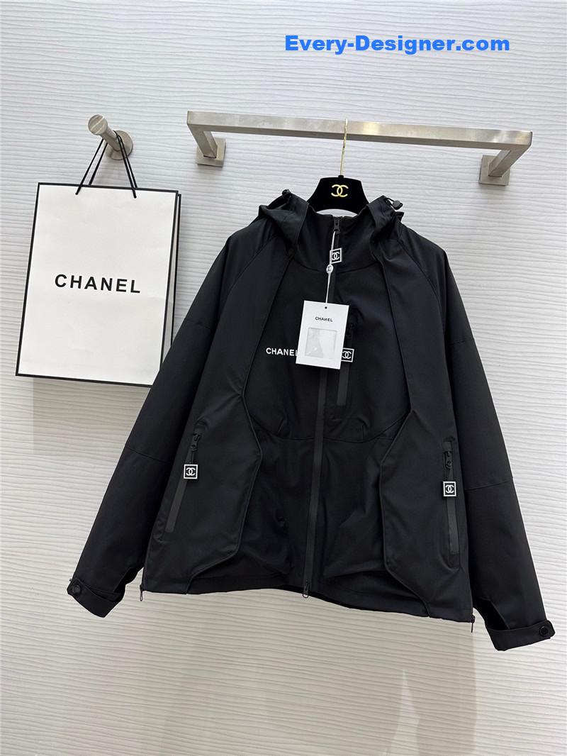 Ch**el hooded jacket replica designer clothes
