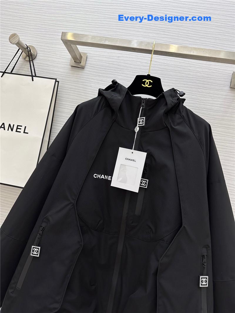 Ch**el hooded jacket replica designer clothes