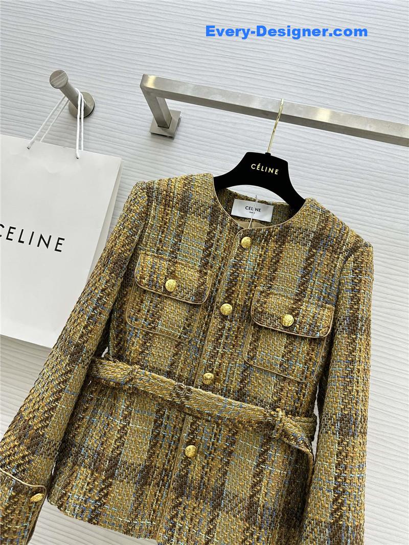 Ce1i*e gold button braided coat replica d&g clothing