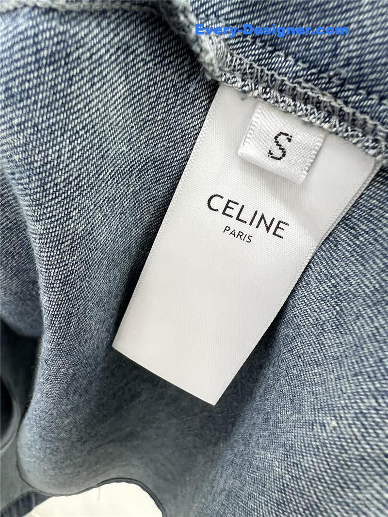 Ce1i*e denim long sleeve dress replica clothing sites