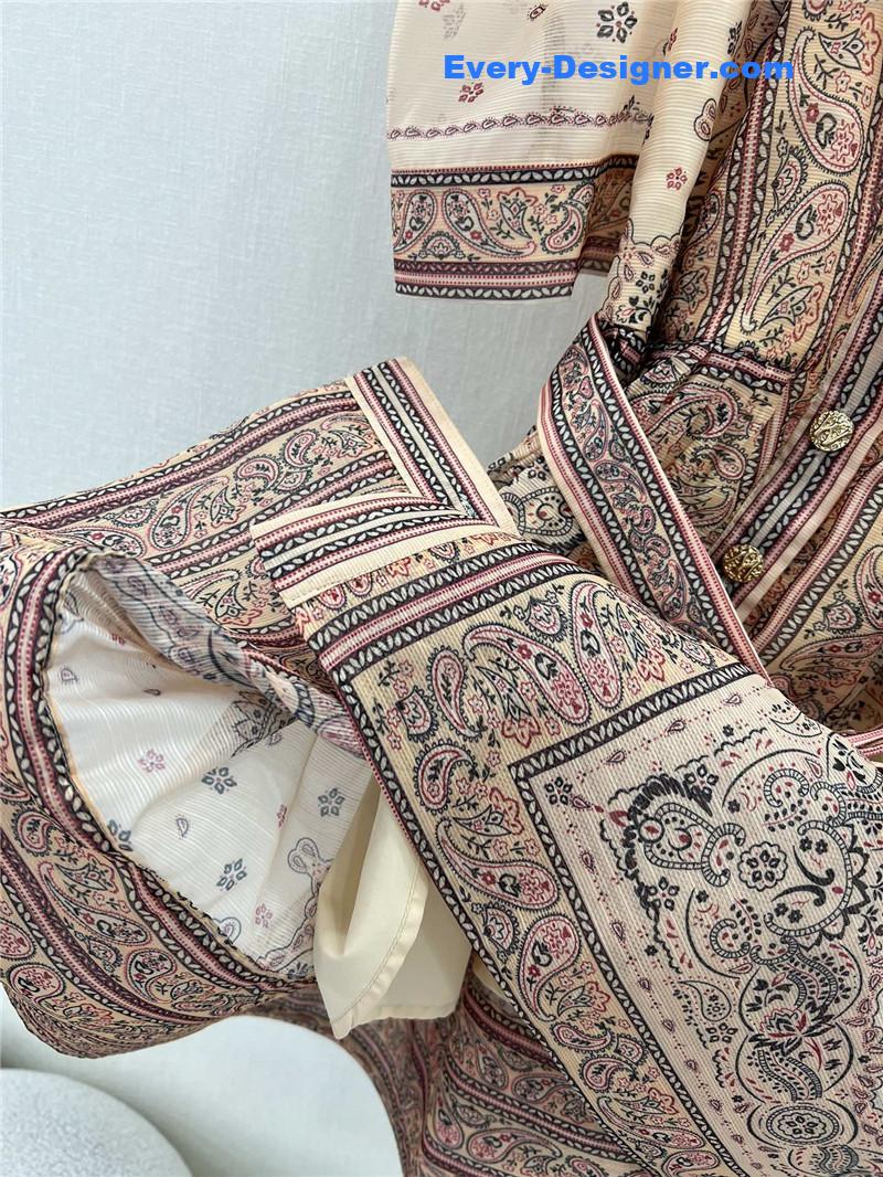 zimm V-neck puff sleeve short dress replica clothes