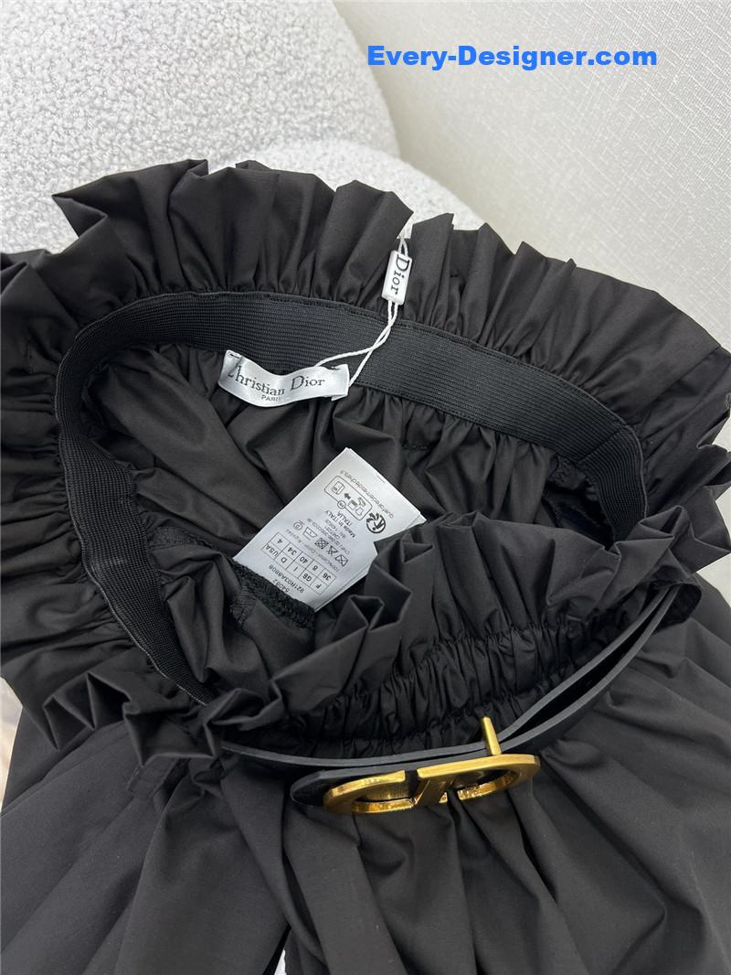 D10r pleated ink painting long skirt replica d&g clothing