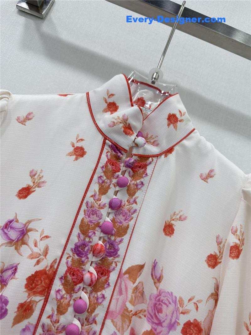 zimm lantern sleeves midi dress replica clothing sites