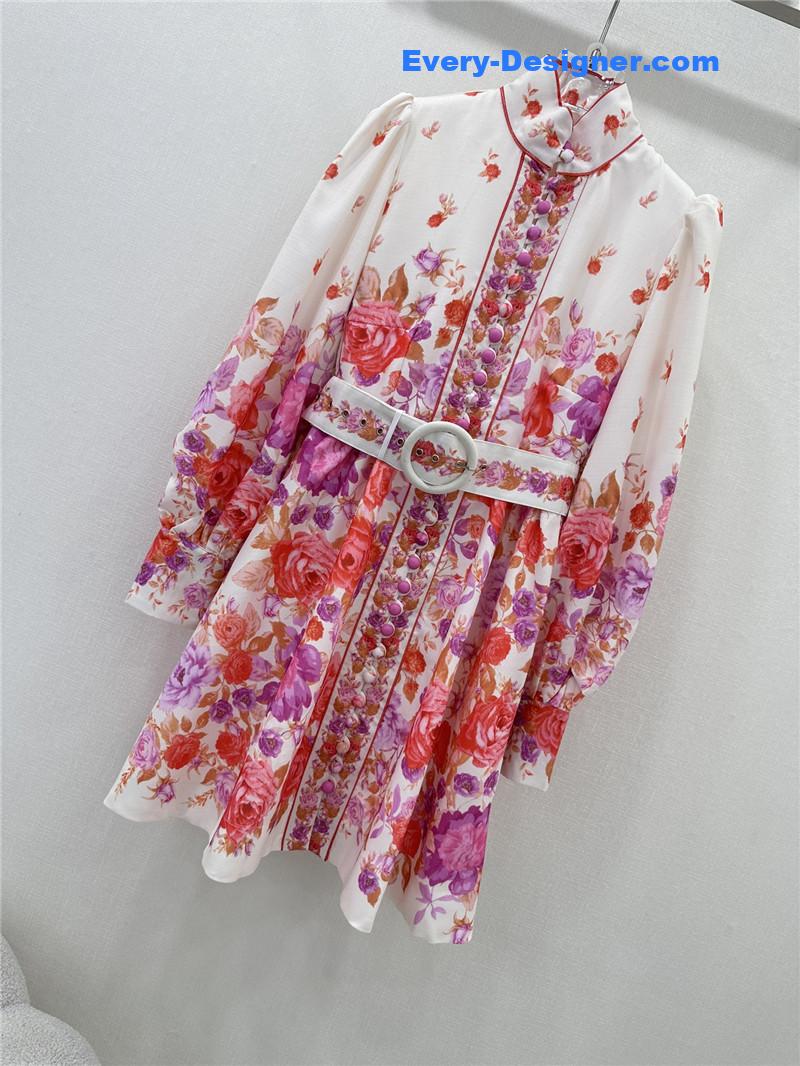 zimm lantern sleeves midi dress replica clothing sites
